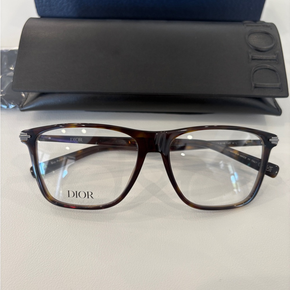 Dior Black and Tortoise Eyeglasses DiorBalckSuitO S1 8I
